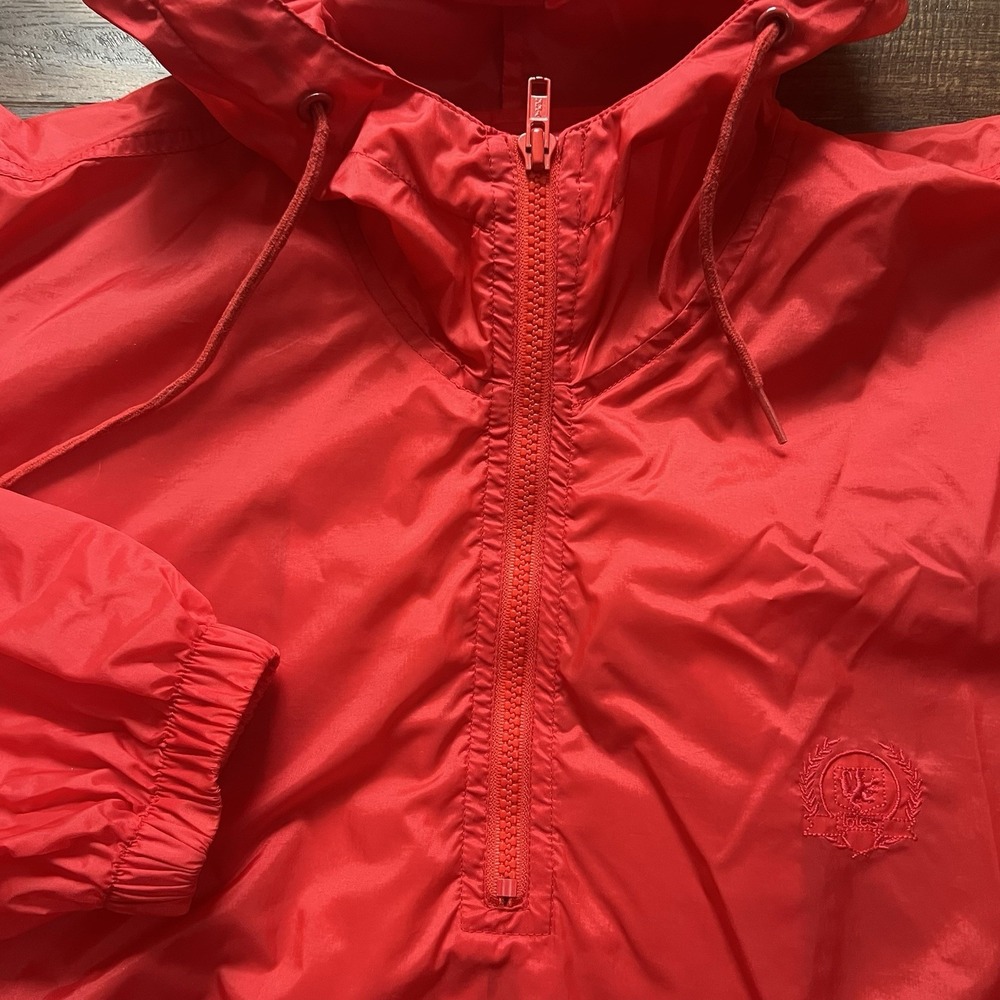 vintage 90s Totes Red windbreaker jacket In A Bag Med Womens Mens Y2K 1/2 Zip - Picture 8 of 11